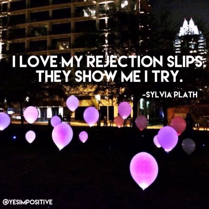 Sylvia Plath rejection slip quote